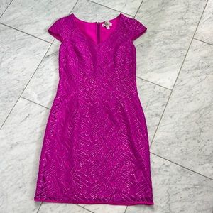 Metallic Pink Lilly Pulitzer Sz 4 Cocktail Dress